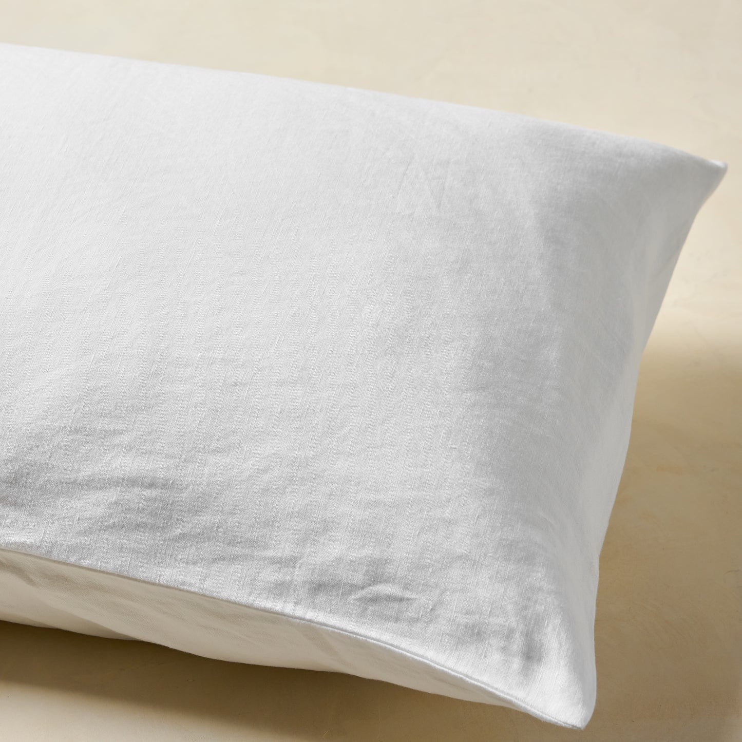 Optic White Linen Cotton Sham