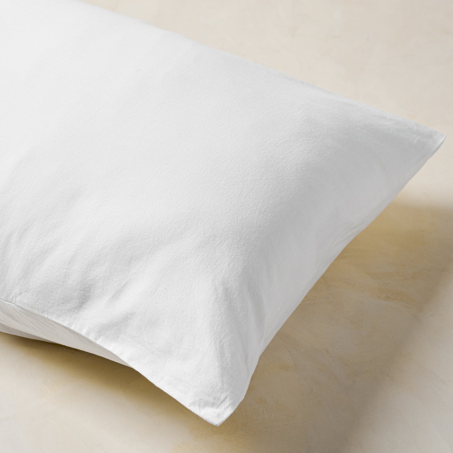 Optic White Linen Cotton Sham