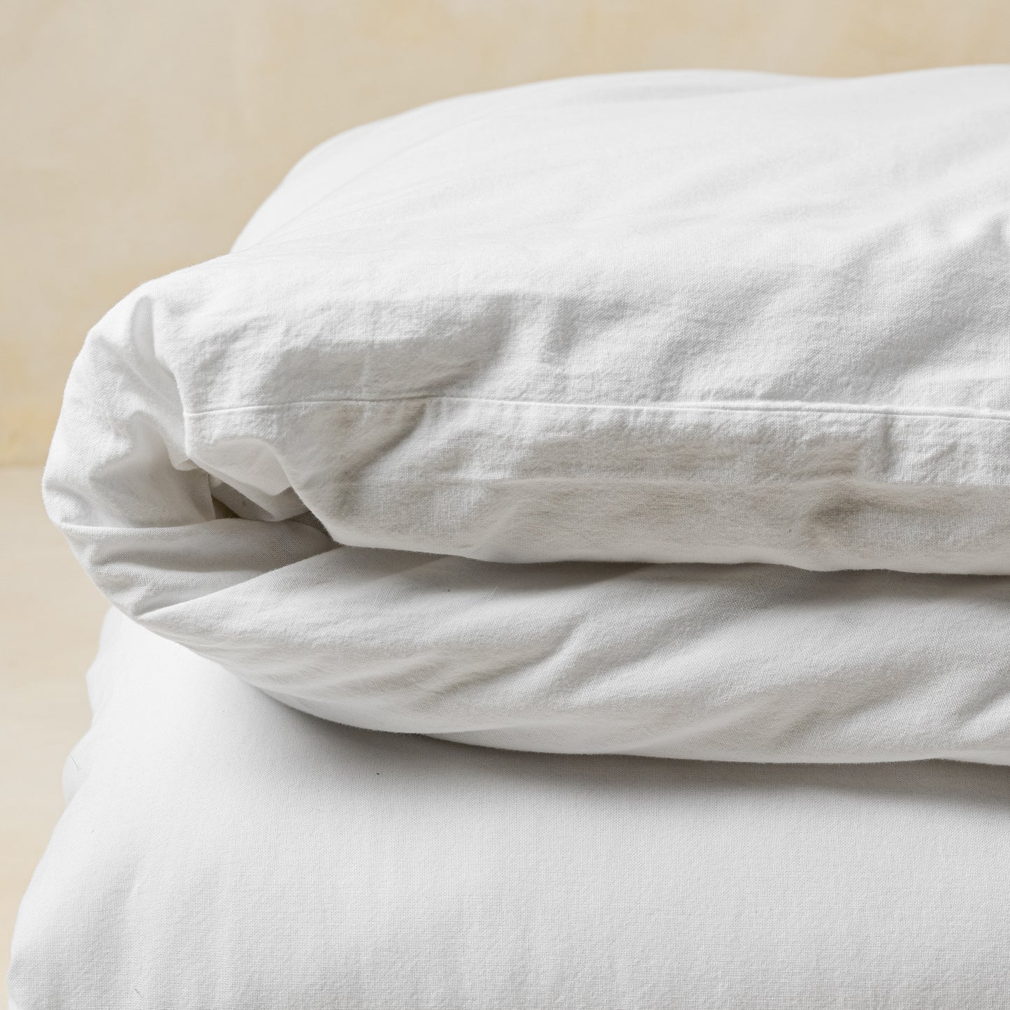 Optic White Melange Duvet Cover