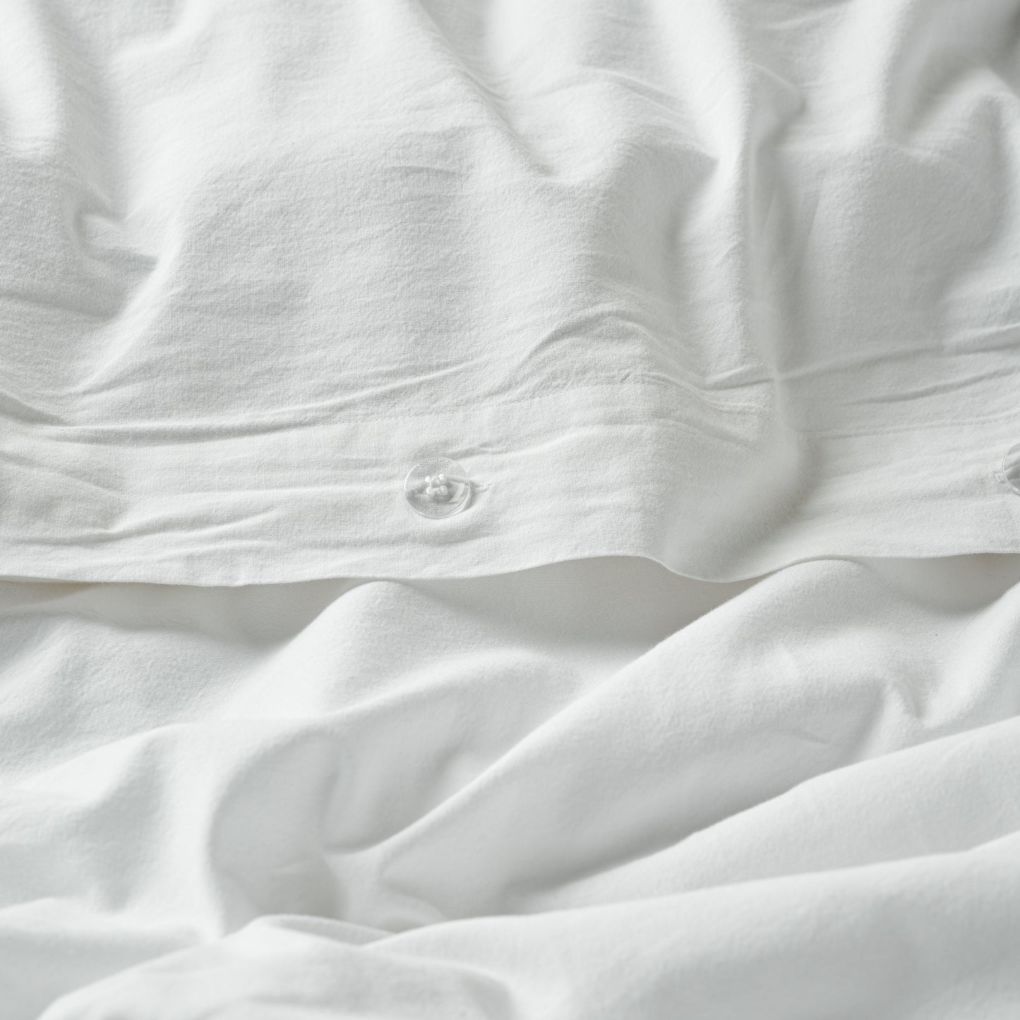 Optic White Melange Duvet Cover