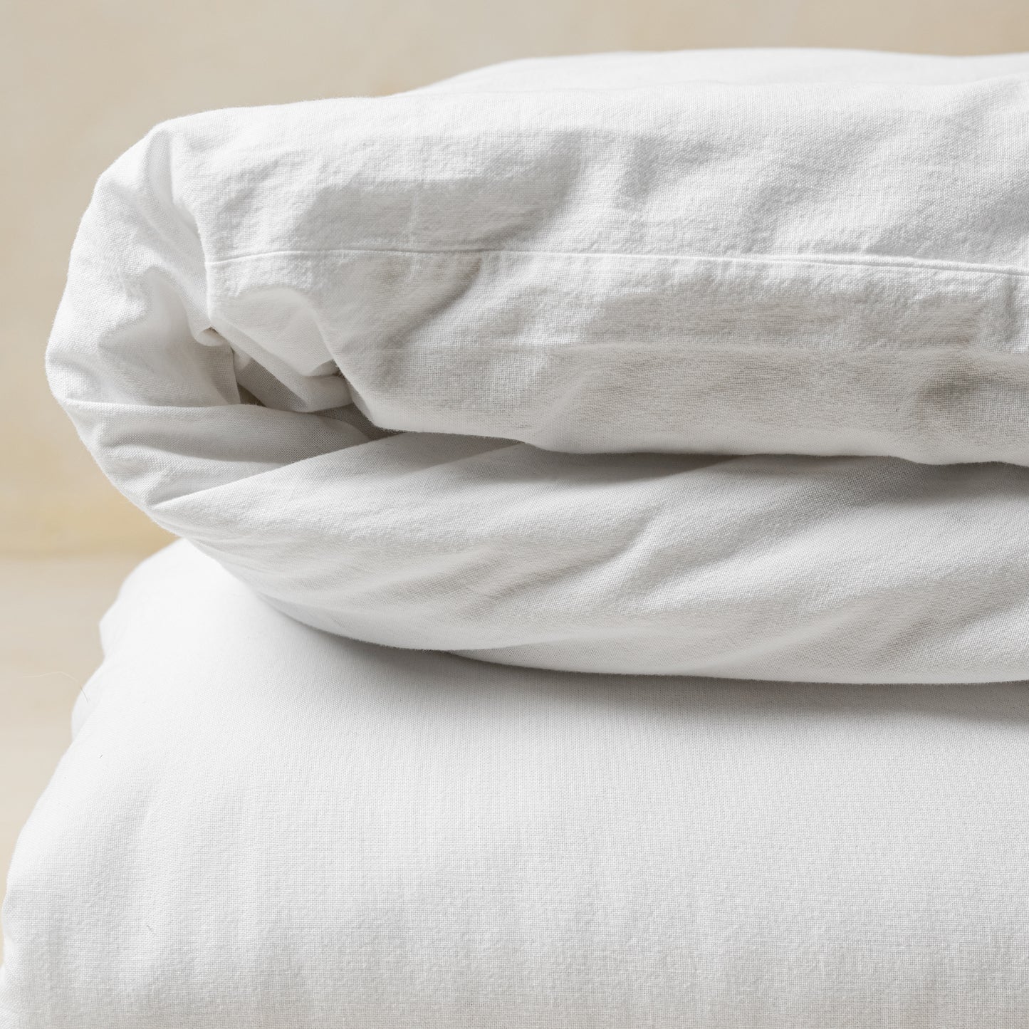 Optic White Melange Duvet Cover