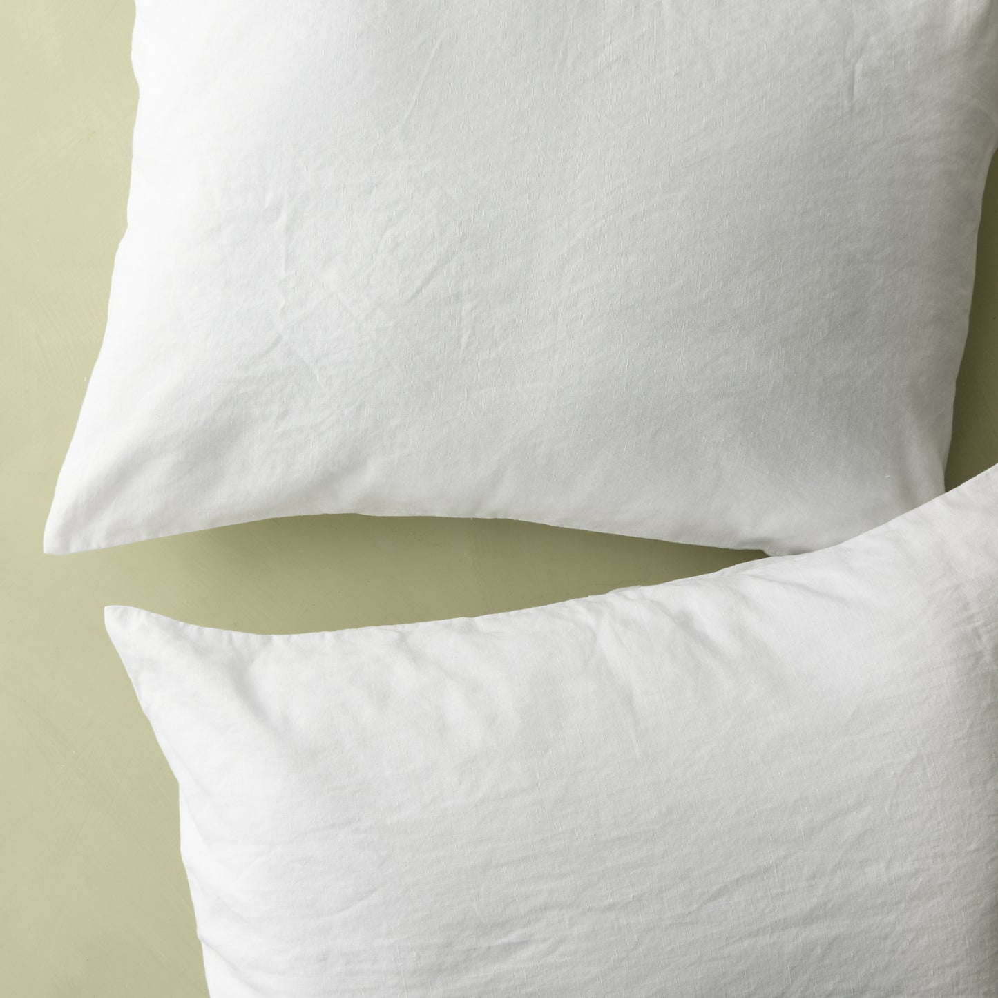 magnolia linen cotton pillow sham bedding in white