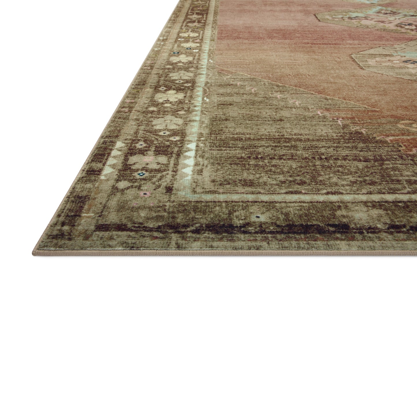 Sinclair Clay Tobacco Rug corner