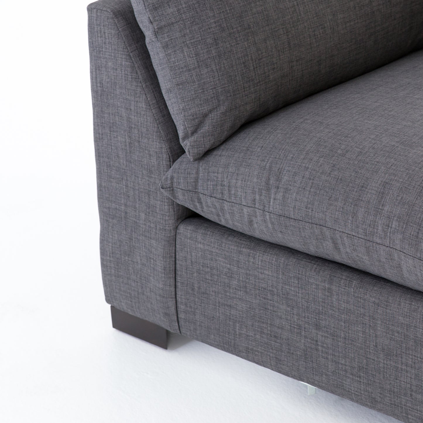 charcoal fabric u-shaped sectional sofa with ottoman for magnolia
