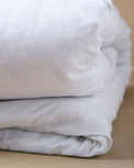White Stripe Linen Cotton Duvet Cover