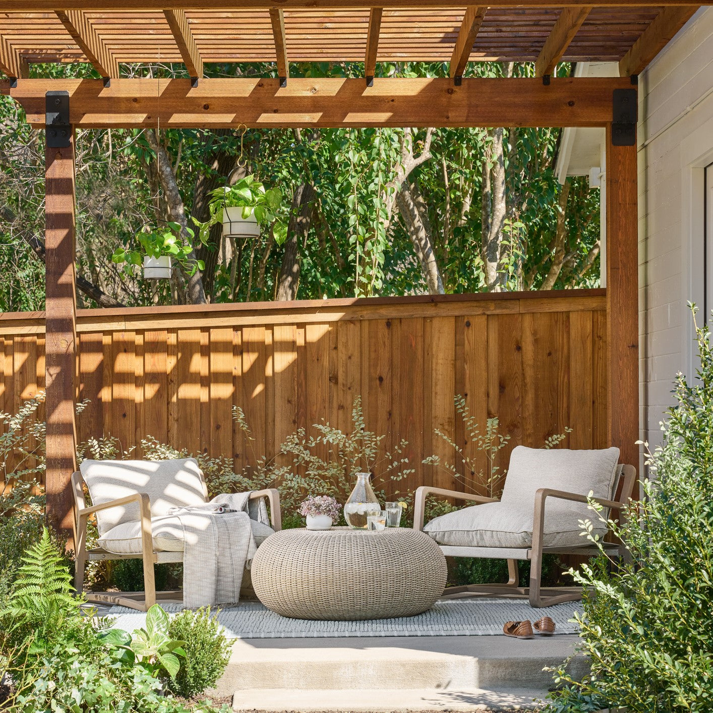 ray outdoor woven coffee table for magnolia