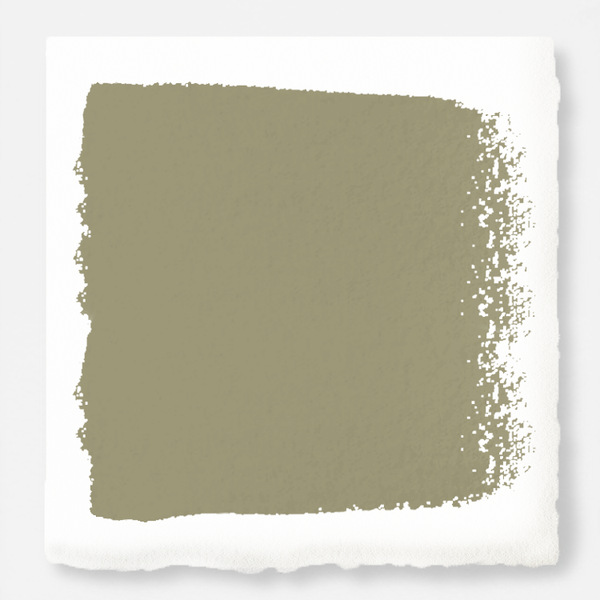 Ashy olive green exterior paint