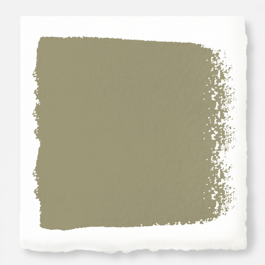 Ashy olive green exterior paint