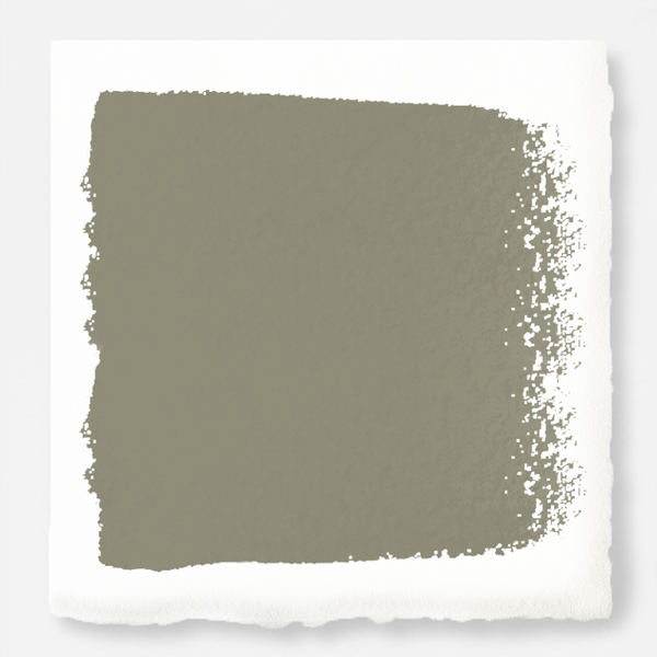 Lighter shade of army green with notes of hazel exterior paint