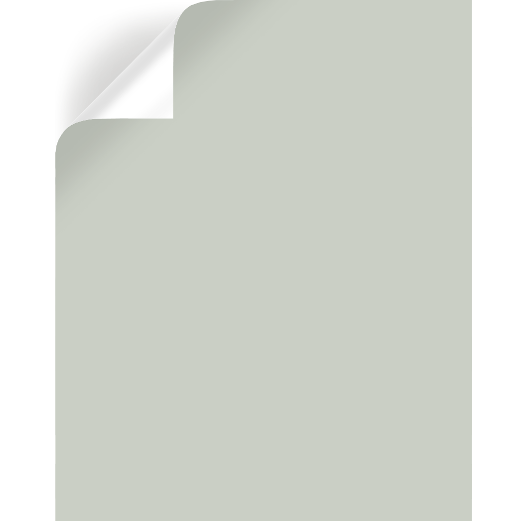 light blue grey with light green undertone paint peel and stick sample