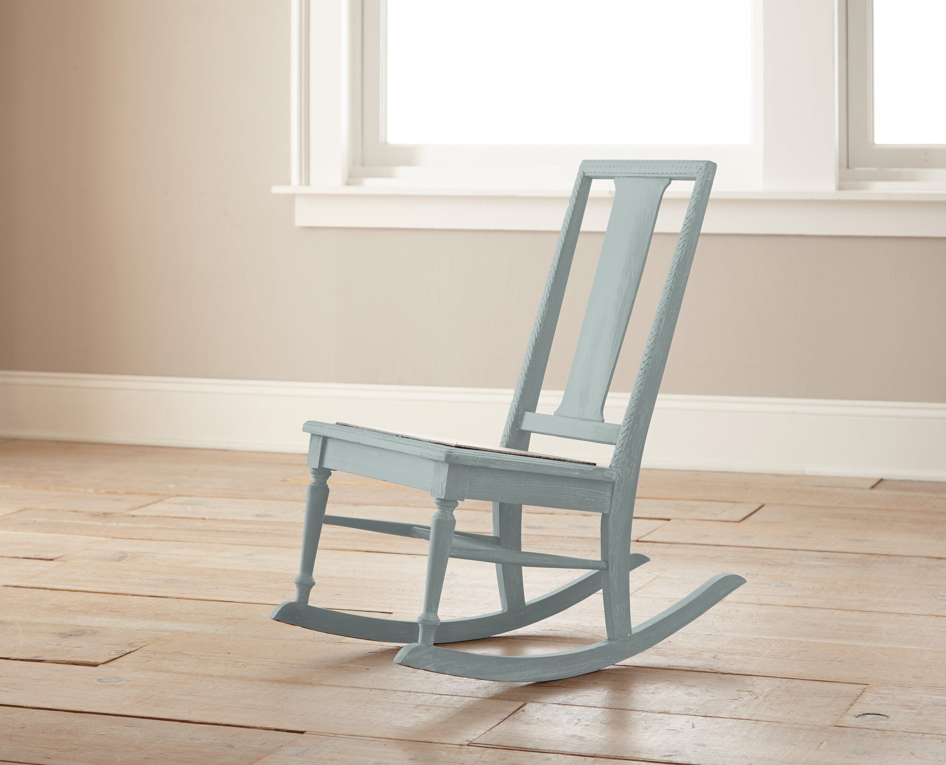 muted grey-blue chalk paint