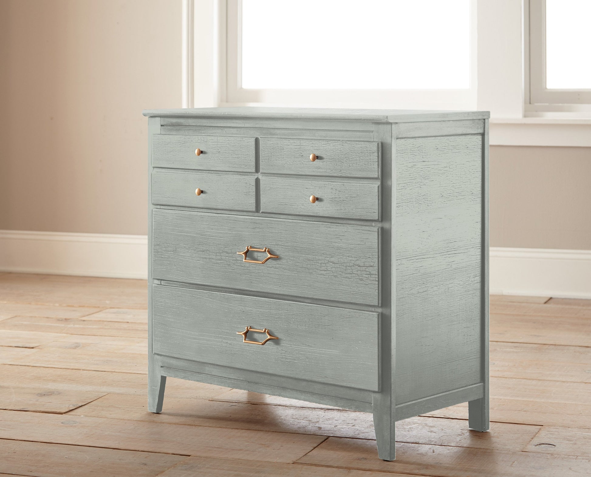 medium grey with blue undertone chalk paint