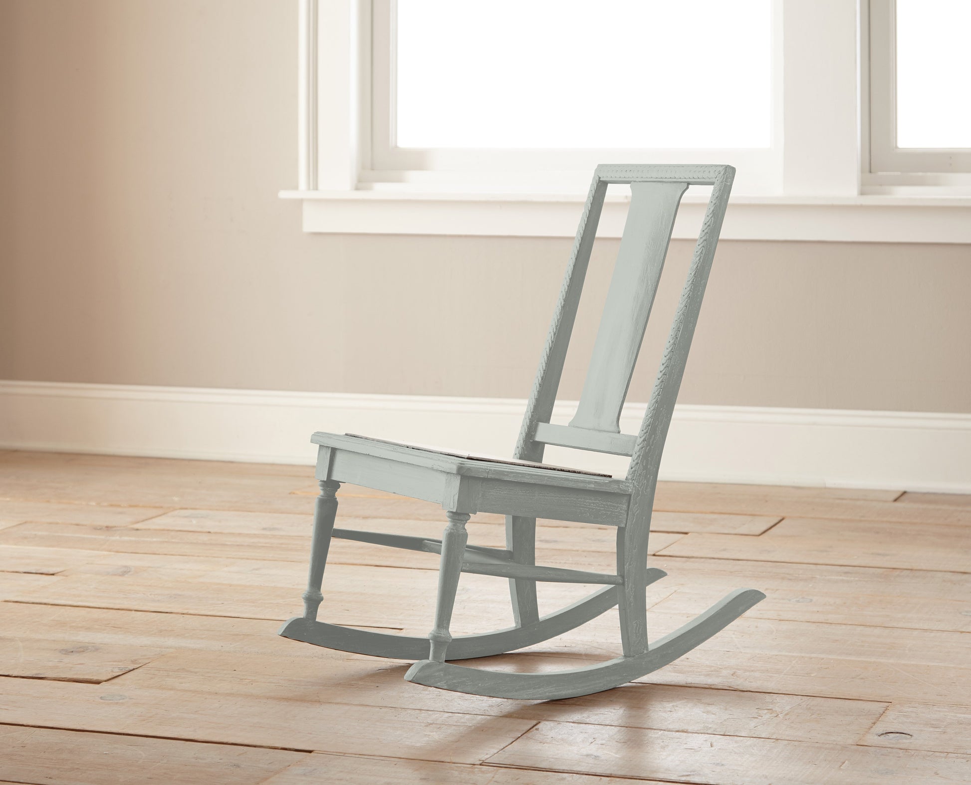 medium grey with cool blue undertones chalk paint