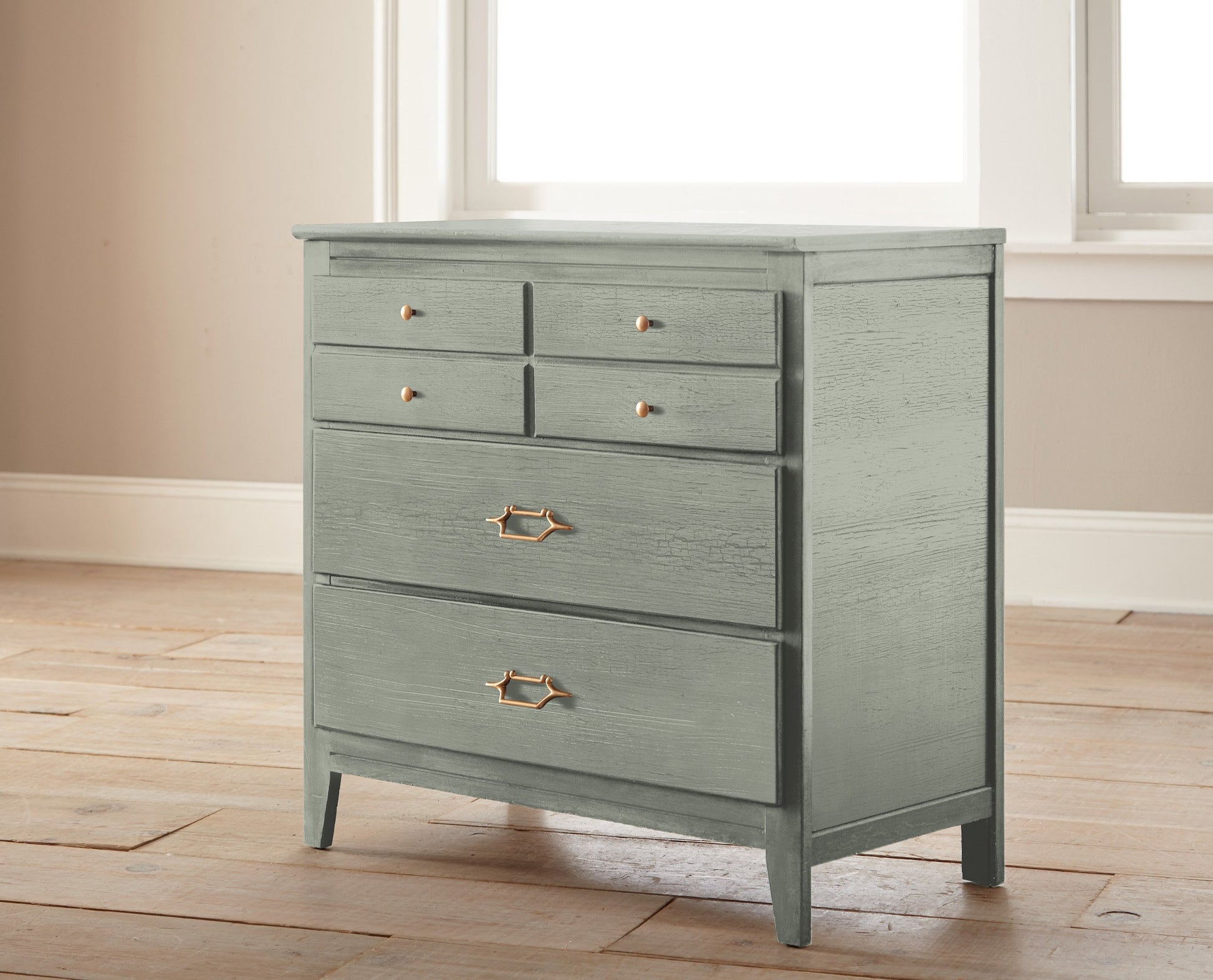 medium grey with blue undertone chalk paint