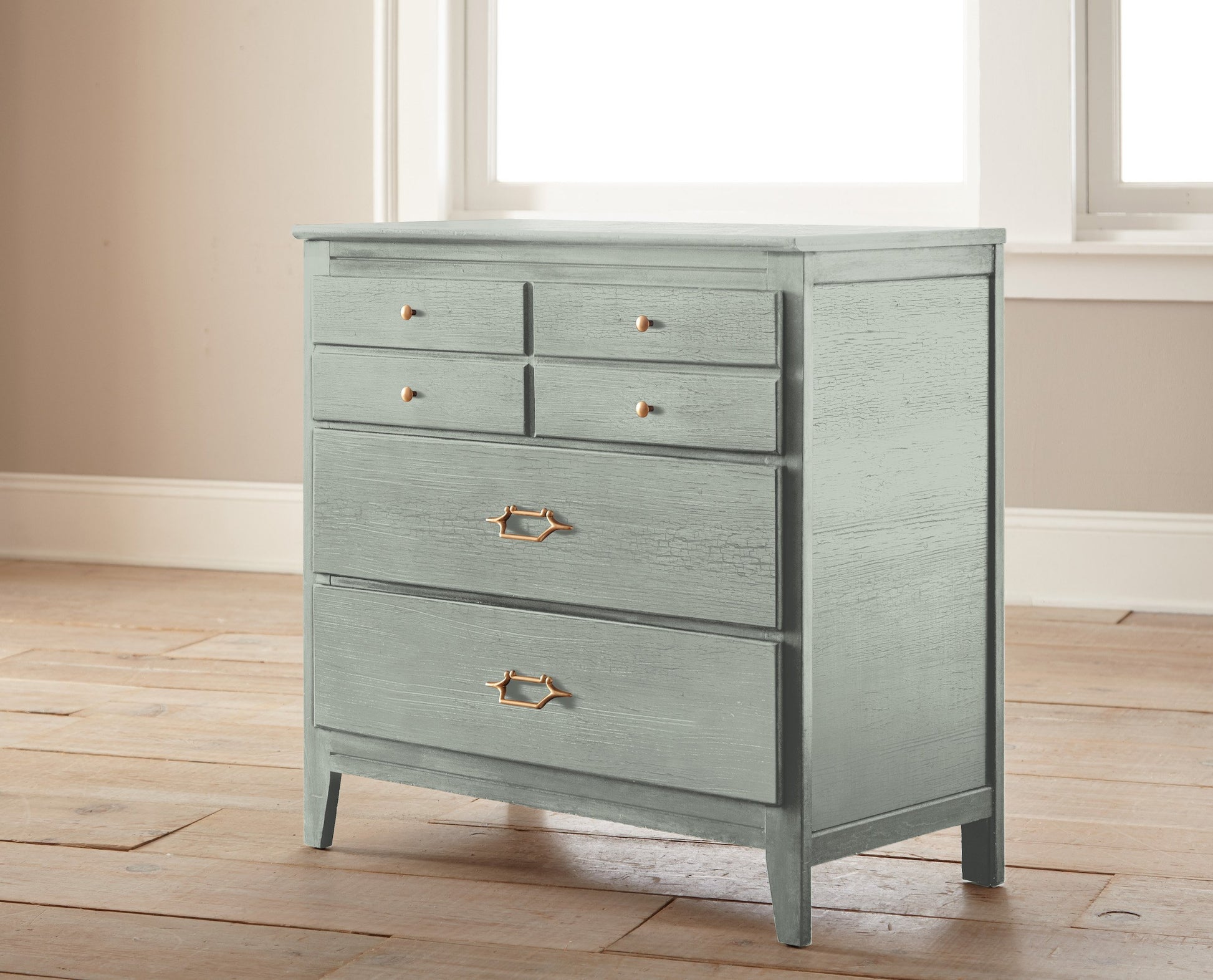medium grey with cool blue undertones chalk paint