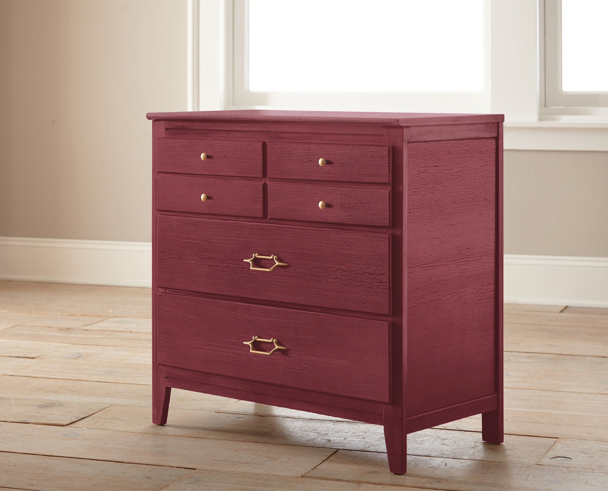 deep red chalk paint