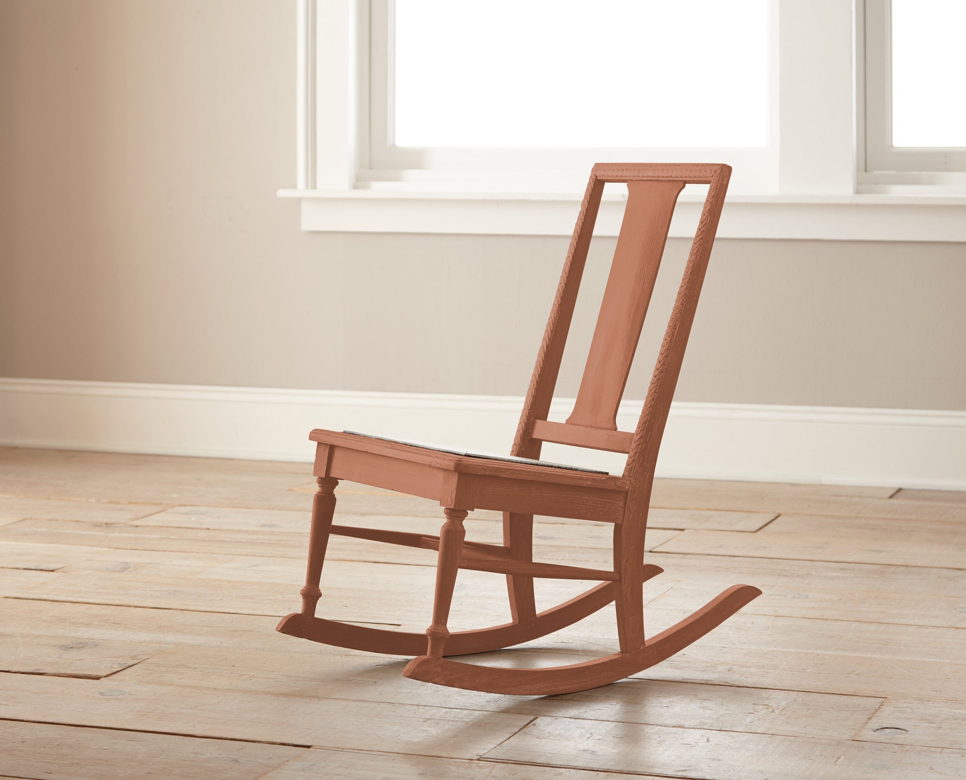 muted burnt orange chalk paint