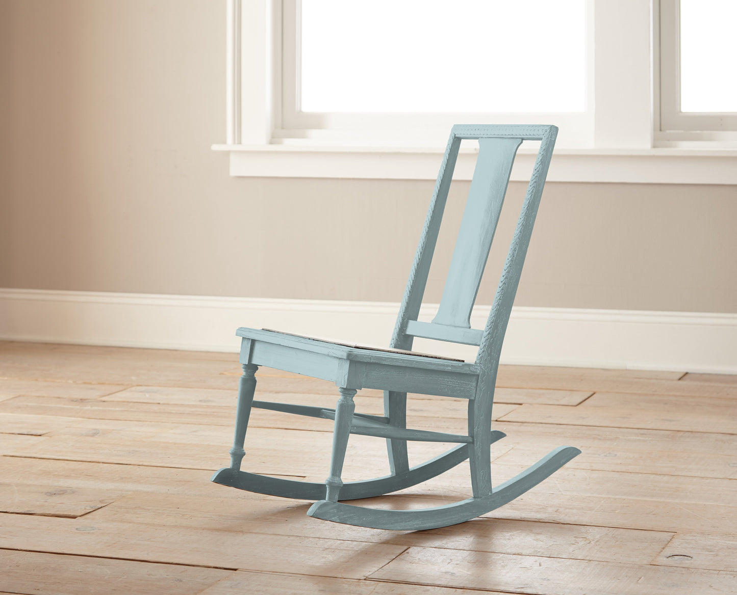 sky blue with grey undertone chalk paint