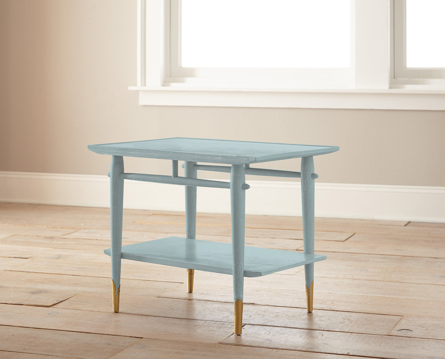 sky blue with grey undertone chalk paint