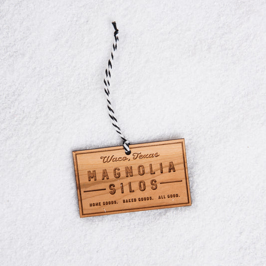 magnolia silos mural christmas ornament