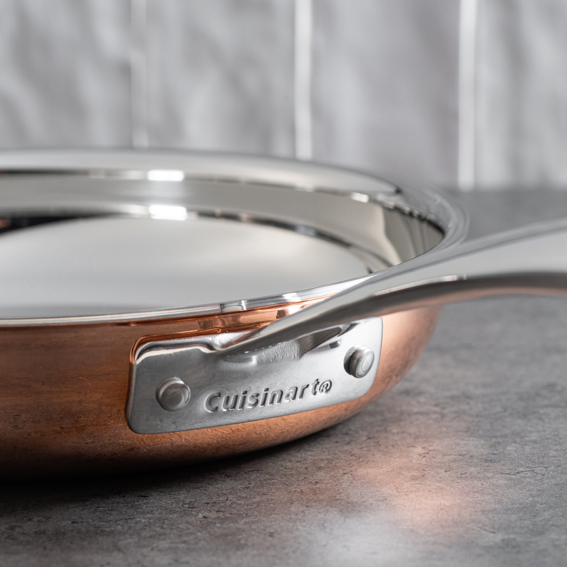 cuisinart tri ply stainless steel eight piece copper cookware set