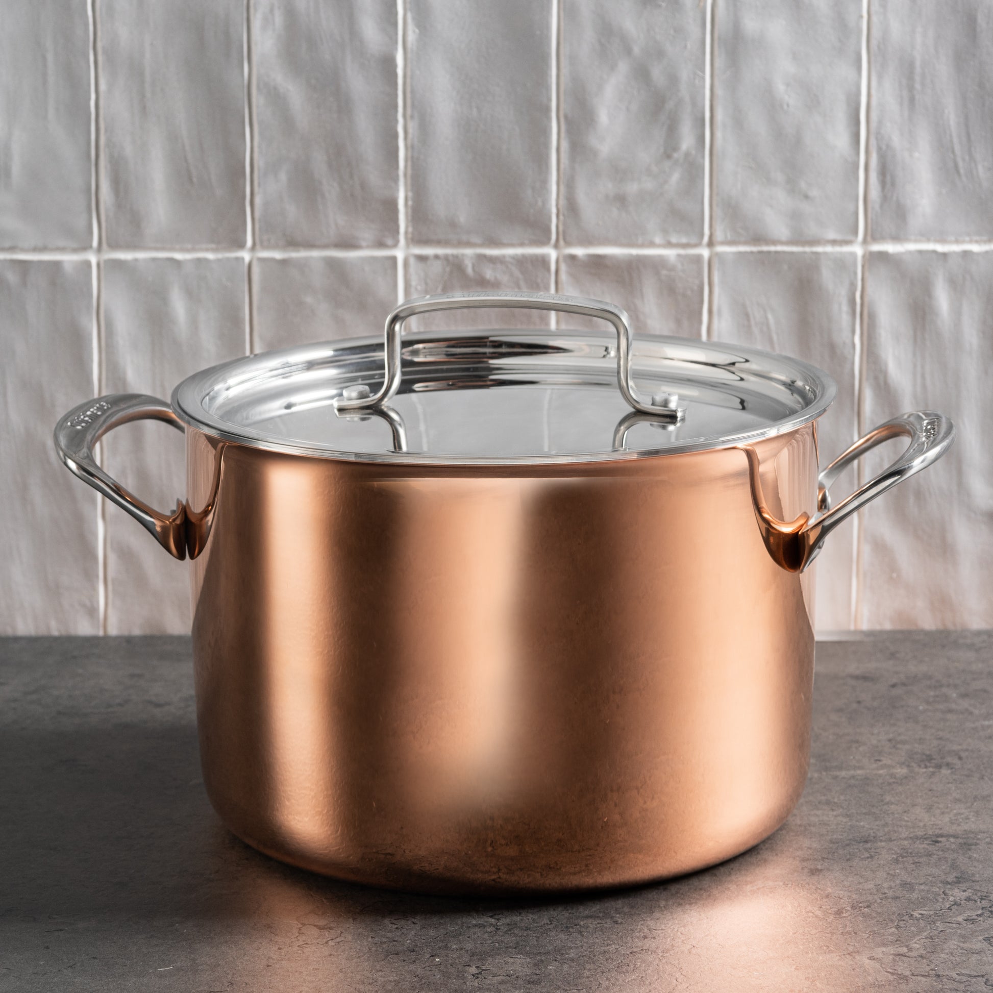 cuisinart tri ply stainless steel eight piece copper cookware set