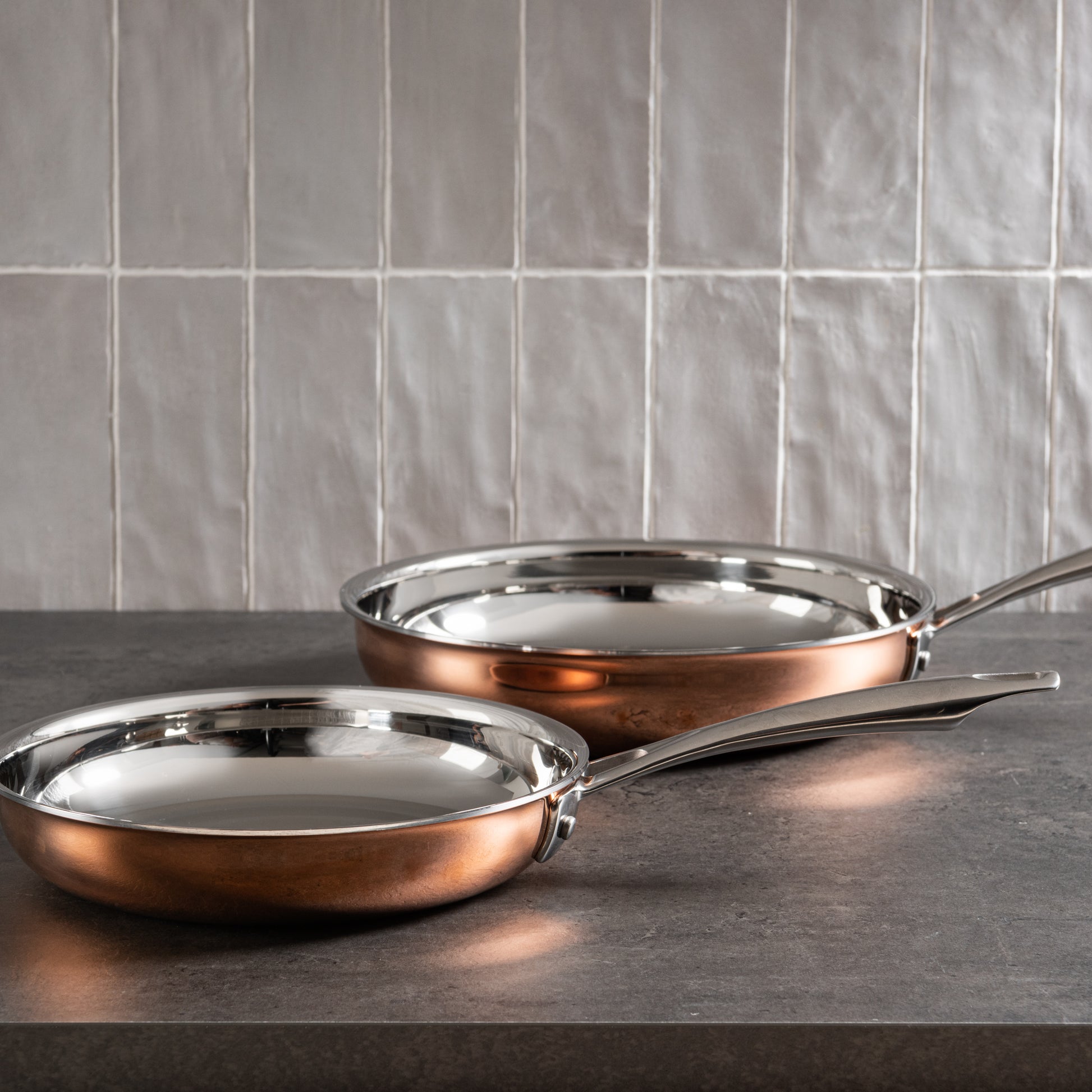 cuisinart tri ply stainless steel eight piece copper cookware set