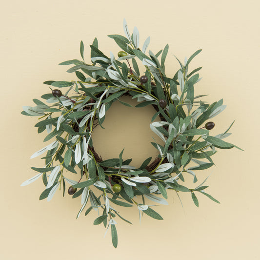 small faux olive wreath