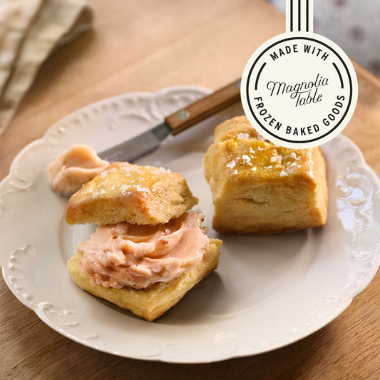 Jo's Way Biscuits + Strawberry Butter Recipe - made with Magnolia Table Frozen Baked Goods