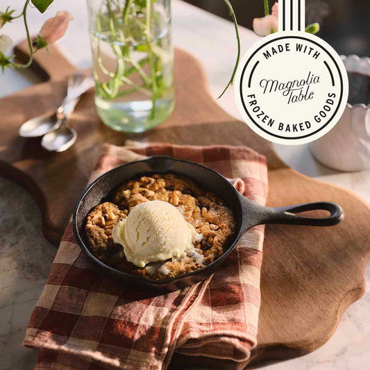 Jo's Way Skillet Cookie Recipe - made with Magnolia Table Frozen Baked Goods