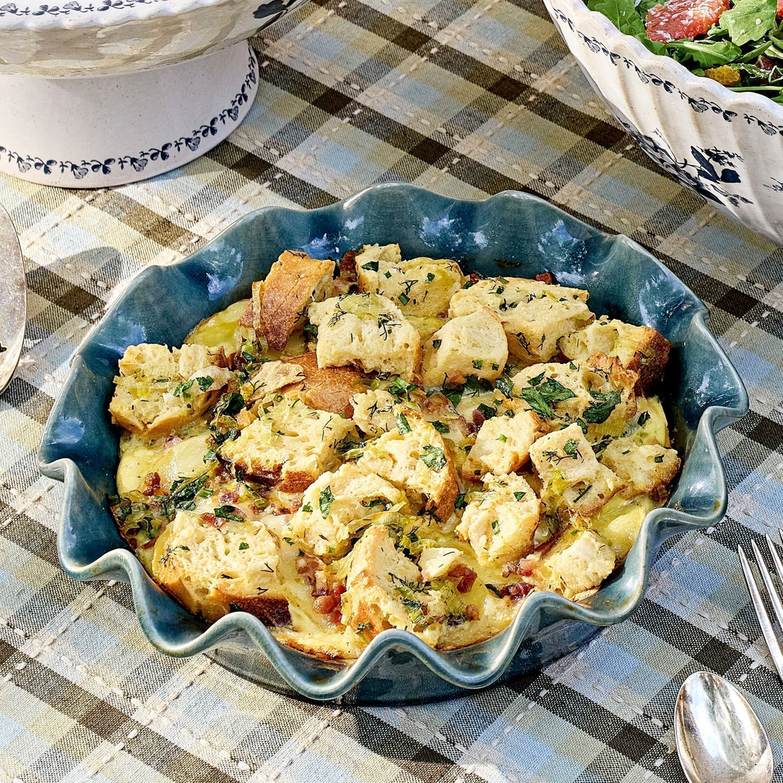 Potato Leek Strata