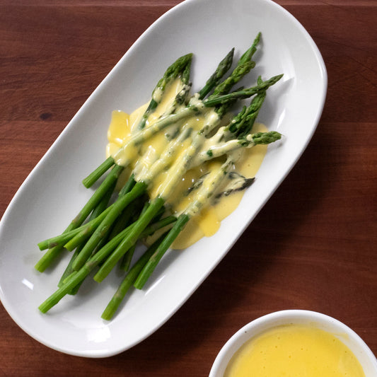 Katie Button's Asparagus and Artichokes with Hollandaise