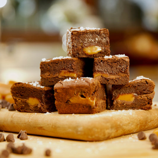 Elizabeth Poett's Fudgy Caramel Brownies