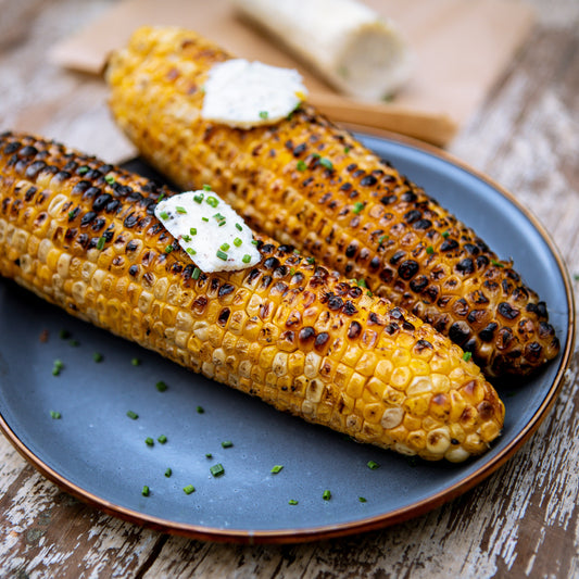 Annie Starke's Grilled Corn on the Cob with Parmesan Butter 