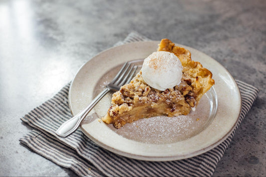 Apple Pie with Pecan Crumble Topping
