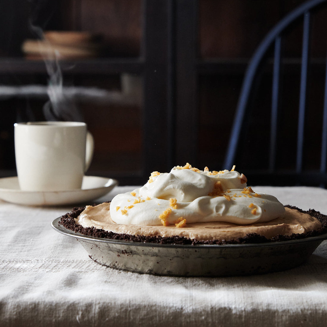 Peanut Butter Pie with Chocolate Crust