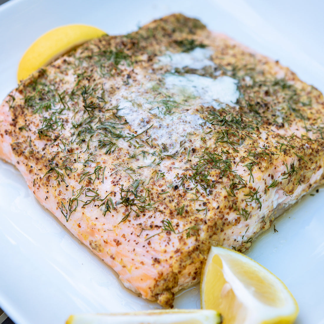 Annie Starke's Salmon with Mustard, Lemon, and Dill