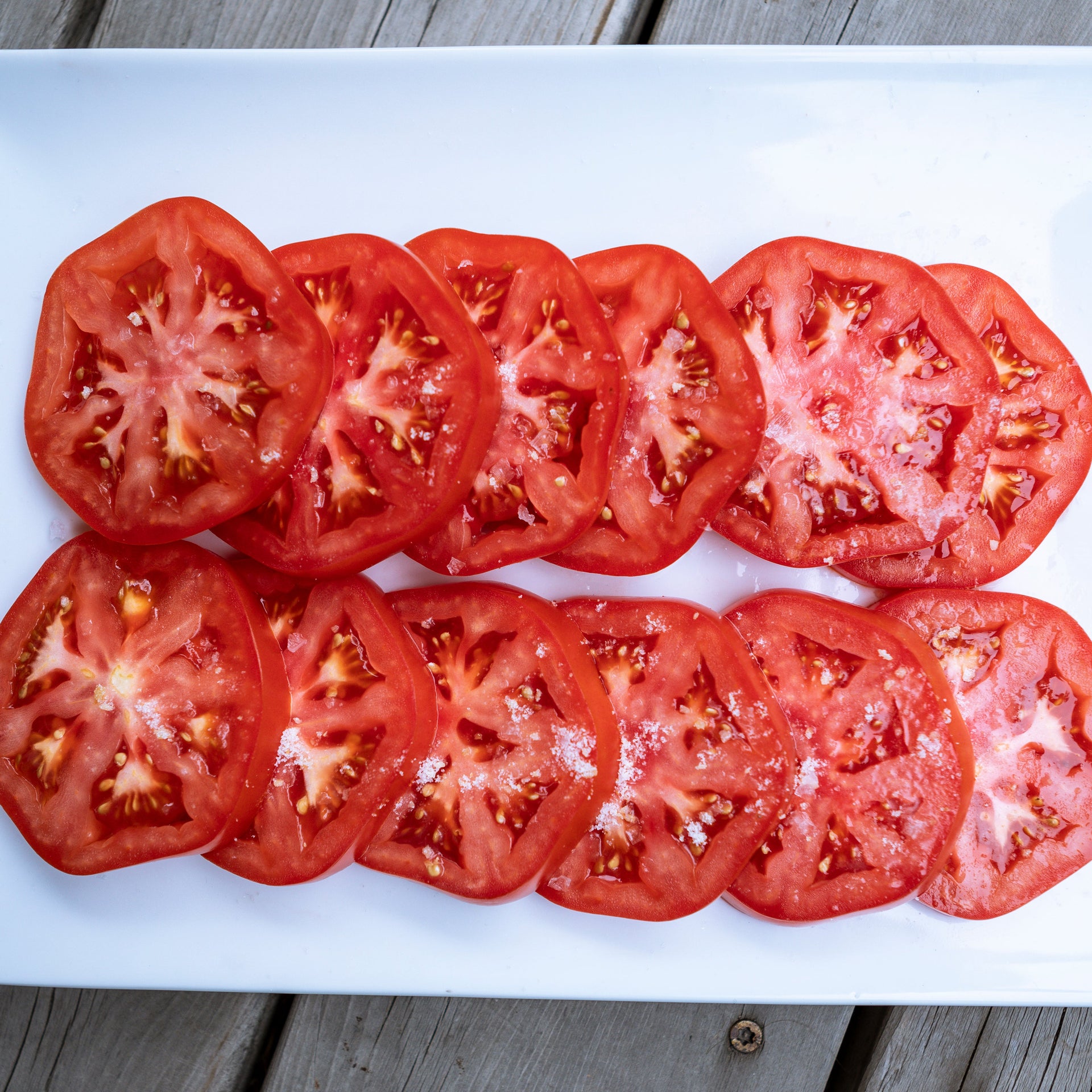 Sliced Tomatoes with Sea Salt and Onion Sugar Recipe – Magnolia