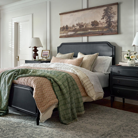 Inspiration for an inviting guest room with furniture essentials, cozy bedding, and thoughtful decorative details throughout.