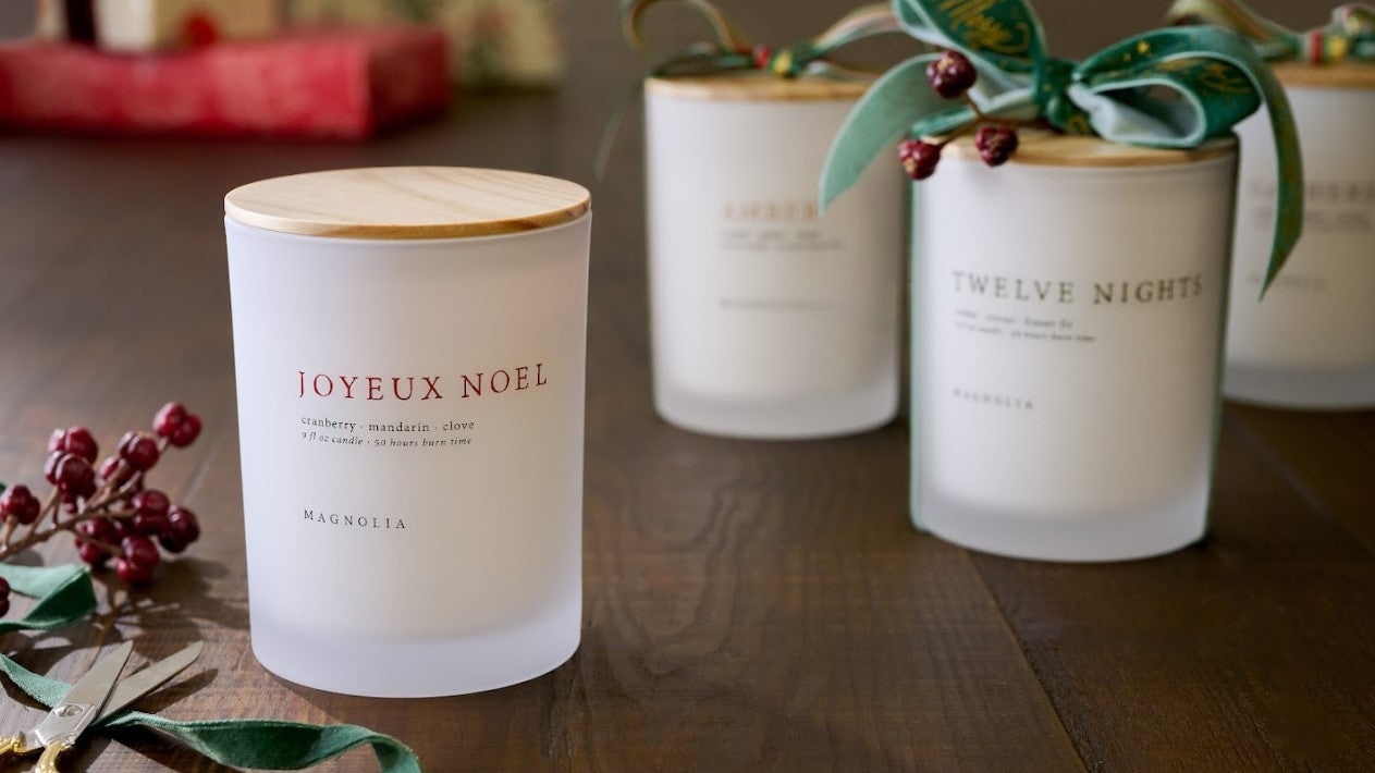 shop holiday candles and fragrance