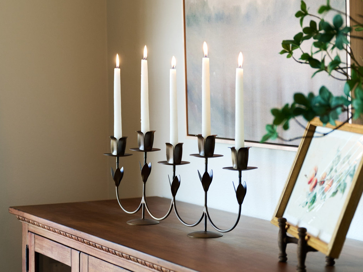 Shop magnolia taper and candle holders