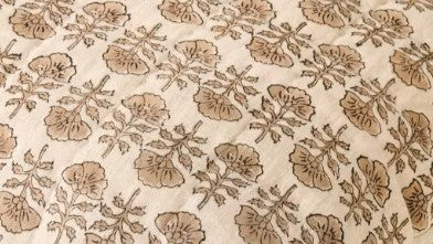 Flora Block Print