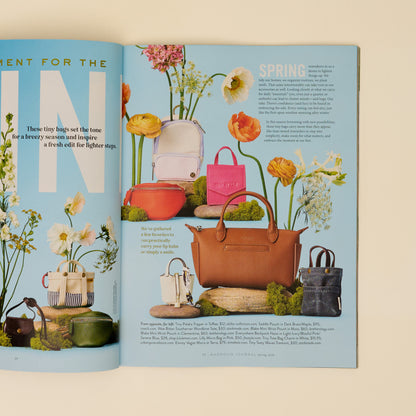 Magnolia Journal Spring 2026 featuring spring handbags