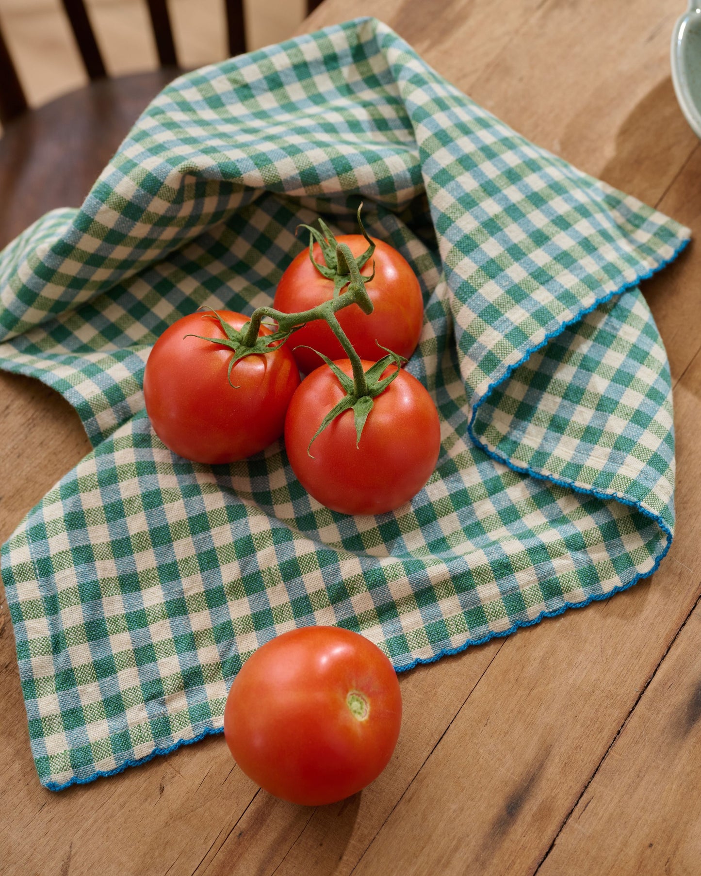 Meadow Check Tea Towel