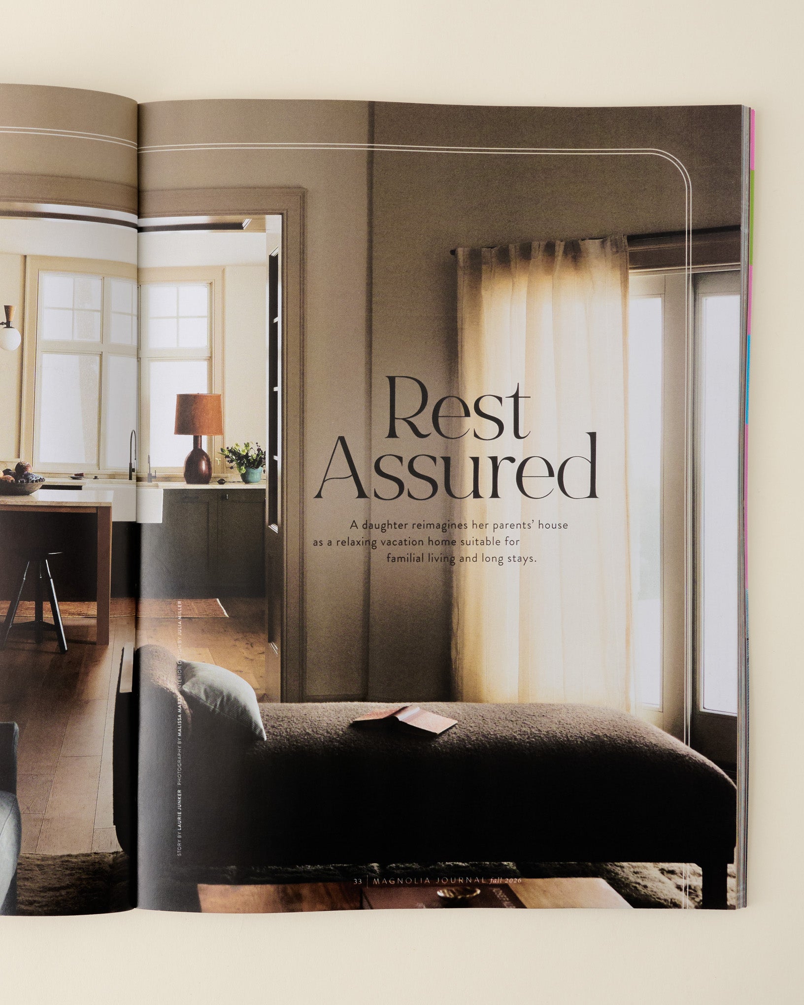 Magnolia Journal Fall 2026 rest assured page