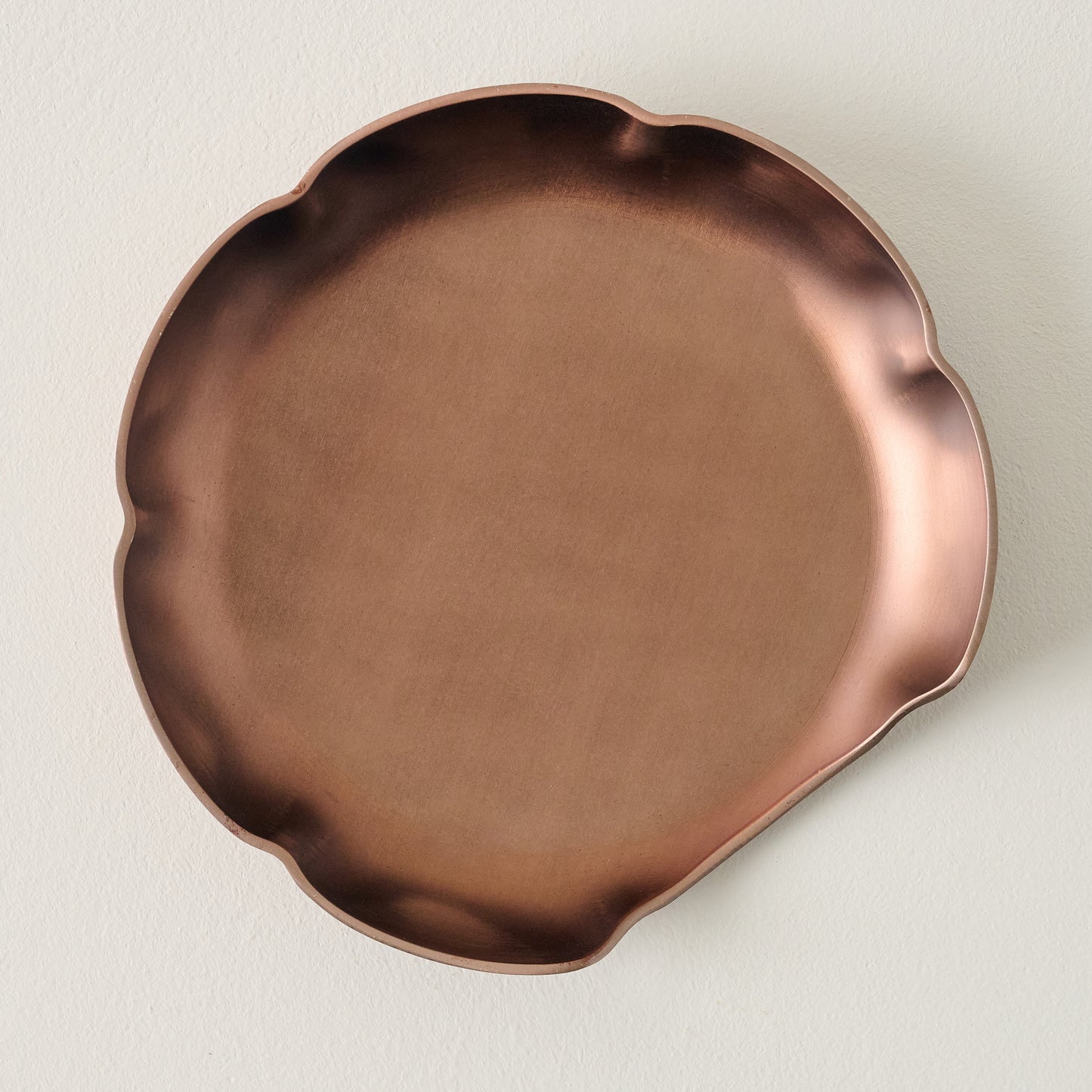 Copper Scalloped Spoon Rest