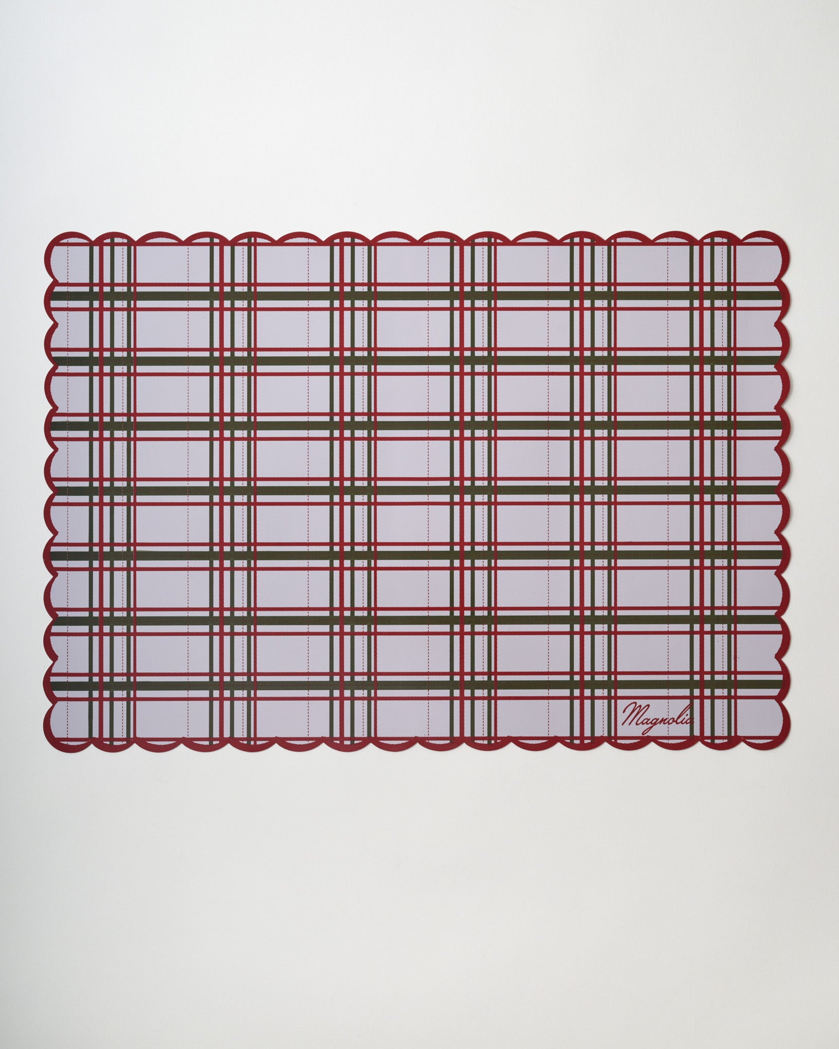 Reversible Holiday Baking Mat (Plaid Side)