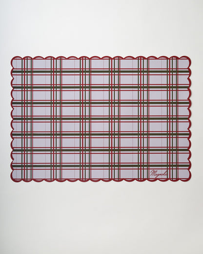 Reversible Holiday Baking Mat (Plaid Side)