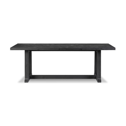 Holden Table in black pine from side