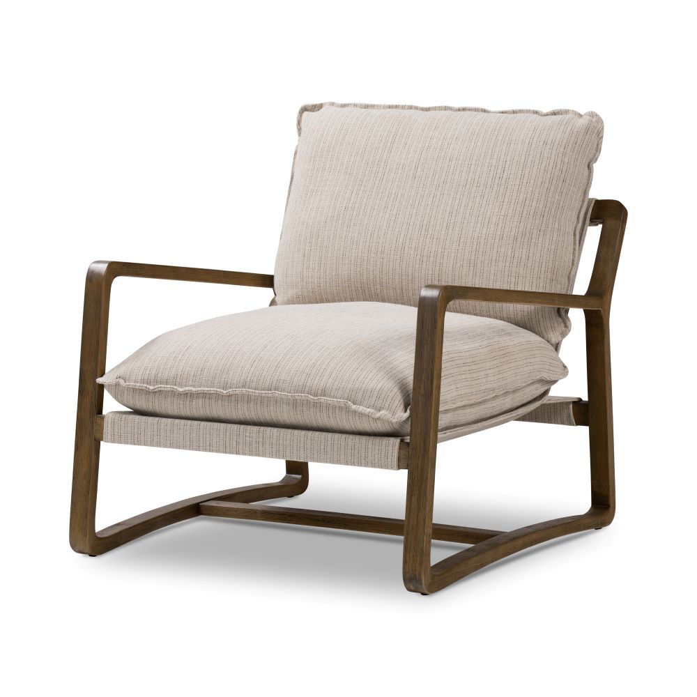 Gerard Chair in vintage stripe angled